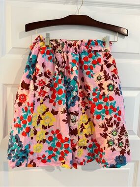 Anthropologie Peter Som Floral Skirt Pink Multi Size S